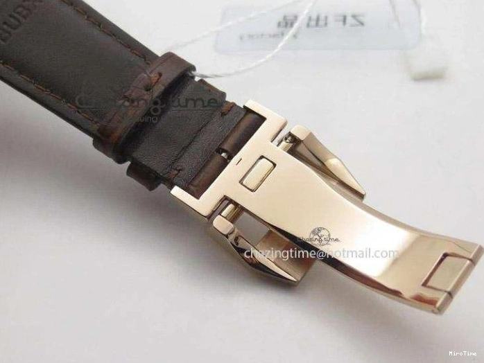 MIROTIME 0522 Pilot Chrono RG 3878 ZF Best Edition Grey Dial On Brown Leather Strap A UrbanChic 7330